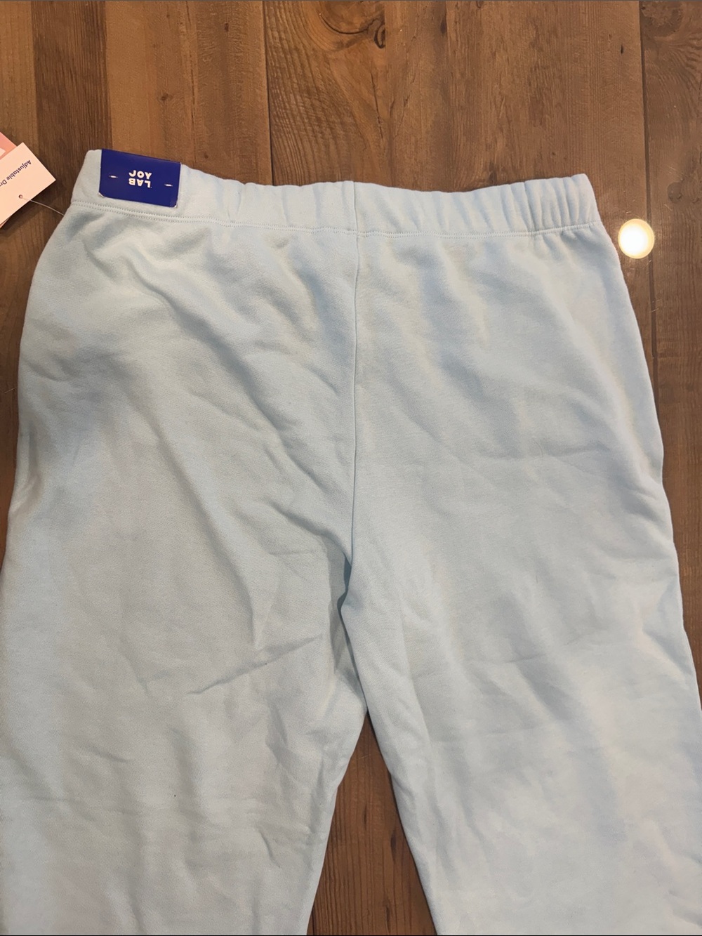 JoyLab Light Blue Cinched Adjustable Drawstring Regular Length Sweat Pants - Picture 8 of 9